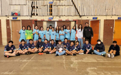 Amistoso de balonmano U14 en San Carlos