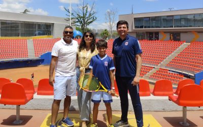 Mateo Hidalgo en el Nacional Escolar de Tenis